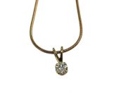 Diamond Solitaire Pendant