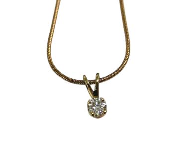 Diamond Solitaire Pendant