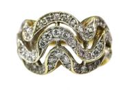 Diamond Wave Ring