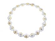 Vintage 1.90ct Diamond Ruby 18kt and Platinum Necklace