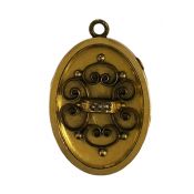 Double Picture Gold Filled Victorian Locket