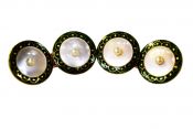 Edwardian Pearl Enamel Cufflinks