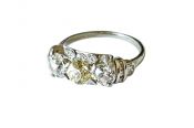 Ellis Bros Edwardian 3 Diamond Ring
