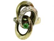 Emerald Knot Ring