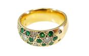 Vintage Emerald and Diamond Ring