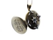 Locket Emerald and Pearls Victorian