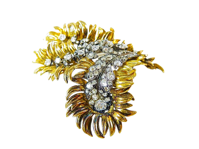 Floral Spray Brooch
