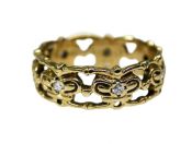 Openwork Diamond Band