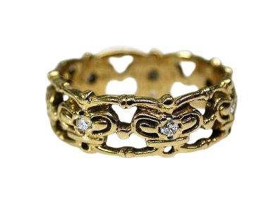 Openwork Diamond Band