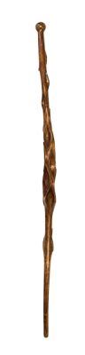 Folk Art Carved Hardwood Walking Stick