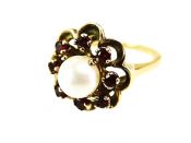Garnet Cluster Ring