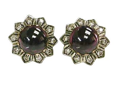 Garnet Studs