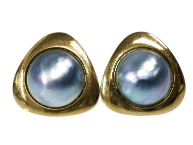 Grey Pearl Earrings