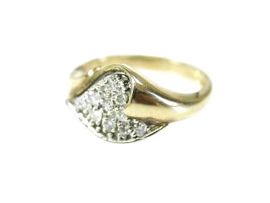 Vintage Heart Shaped Diamond Ring