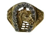 Vintage Diamond Horseshoe Ring