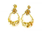 Ivory and Diamond Earrings