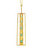 Jen Asby Turquoise Pendant and Chain