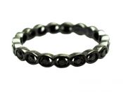 Modern Black Diamond Eternity Band