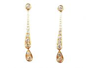 Modern Diamond Drop Earrings