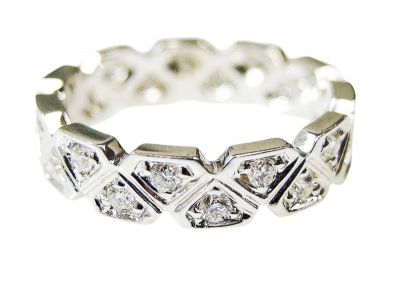 Modern Diamond Eternity Band