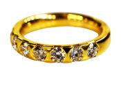 Modern Diamond Half Eternity Band