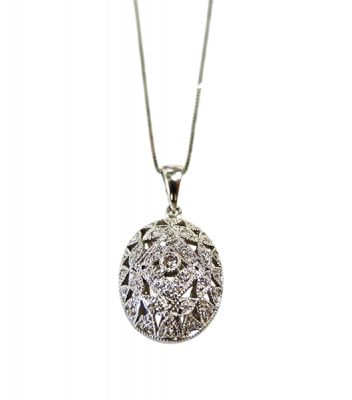 Modern Diamond Pendant