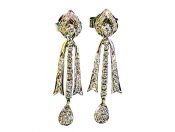Modern Diamond Drop Earrings