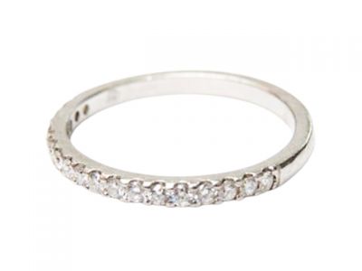 Modern Diamond Half Eternity Band