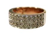 Modern Diamond Rose Gold Ring
