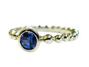 Modern Sapphire Solitaire Ring
