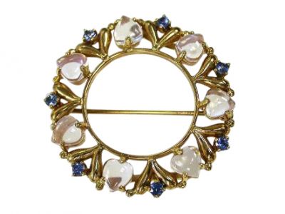 Moonstone Brooch