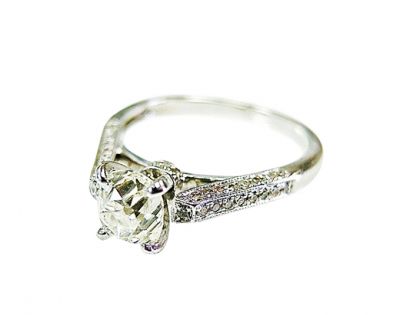 Old Mine Cut Diamond Ring