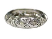 Platinum Openwork Ring