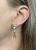 Vintage Heart Shaped Pearl Drop 18kt Earrings