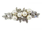 Pearl and Diamond Brooch