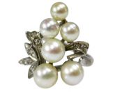 Pearl and Diamond Ring