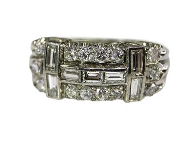 Platinum and Diamond Ring