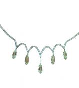 Prasiolite and Diamond Necklace