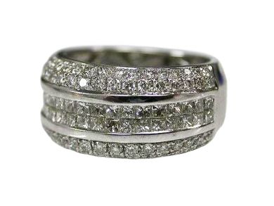 Princess Cut Diamond Band