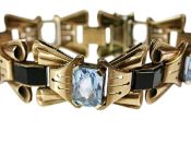 Retro Blue Topaz Bracelet