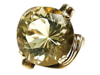 Retro Citrine Ring