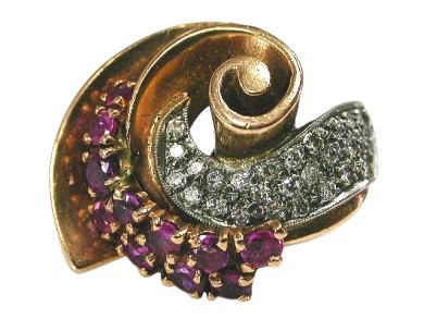 Retro Ruby Ring
