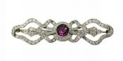 Vintage Ruby Brooch