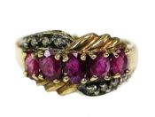 Vintage Ruby and Diamond Ring