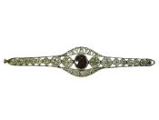 Ruby and Diamond Brooch
