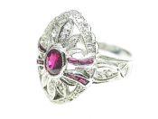 Vintage Ruby and Diamond Ring