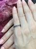Vintage Style Sapphire Eternity Platinum Band