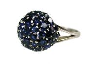 Vintage Sapphire Cluster Ring