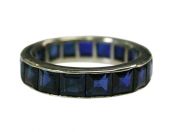 Vintage Sapphire Eternity Band 