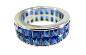 2 Row Stacking Sapphire Eternity Band